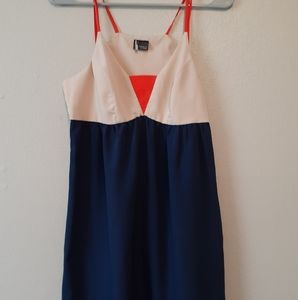 UO Sparkle and Fade Strappy Colorblock Dress